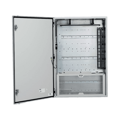 Gabinete de Zona de Instalación en Pared, Diseñado Para Dos Switches, Uso Industrial con Clasificación UL tipo IP66 y 4/12, Color Gris