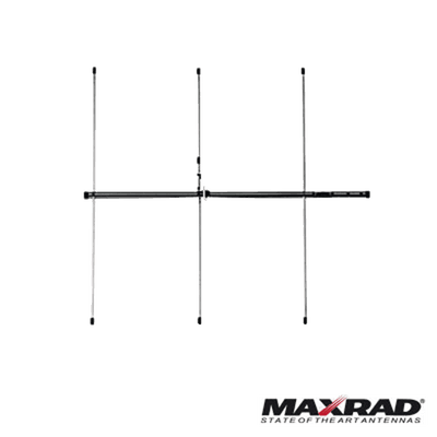 Antena base VHF, direccional, rango de frecuencia 150 - 174 MHz (Yagi 3 elementos)