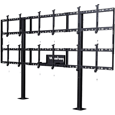 Soporte Modular para Video Wall Pedestal / Configuración 3x2 / Para Pantallas 46" a 55" / Hasta 5" de Profundidad (127 mm) / Ajuste Sin Herramientas / 8 Puntos de Alineación / Estructura de Aluminio / Compatibilidad VESA 200x2