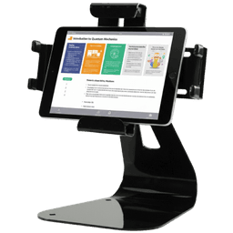 Soporte de Mesa Universal para Tabletas / Ajuste Universal Altura-Ancho / Inclinación ±30° / Rotación 360° / Capacidad 5 lb (2.27 kg) / Versión Seguridad Antirrobo / Gestión de Cables