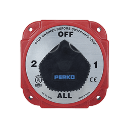 Switch Selector de Batería y Alternador de Servicio Pesado, para Sistemas Eléctricos Marinos