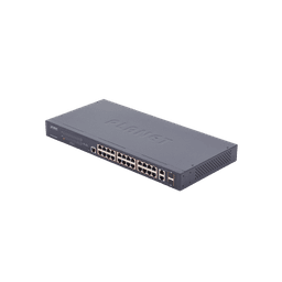 Switch administrable de 24 puertos 10/100TX PoE+ y 2 puertos combo TP/SFP Gigabit