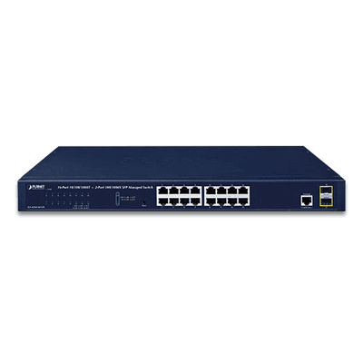 Switch Administrable Capa 2 de 16 Puertos 10/100/1000T con 2 Puertos SFP 100/1000BASE-X 