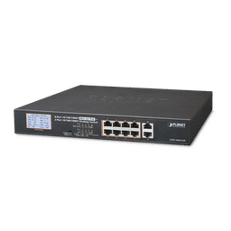 Switch No Adminsitrable PoE+ distancia 250 metros 8 puertos PoE Gigabit + 2 gigabit