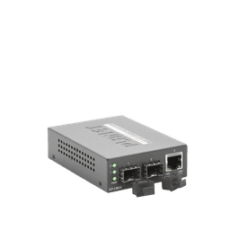 Convertidor de Medios con Doble Puerto SFP 1000BASE-FX/SX/LX y Puerto Ethernet 1000Base-T 