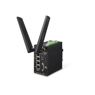 Router Industrial 4G LTE, 2 SIM Card, 1 puerto WAN, 3 Puertos LAN