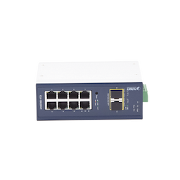 Switch Industrial Administrable Capa 2, 8 Puertos 10/100/1000T, 2 Puertos SFP 1G / 2.5 G BASE X