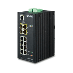 Switch Industrial Administrable de 8-Puertos 10/100/1000T + 4-Puertos 100/1000X SFP