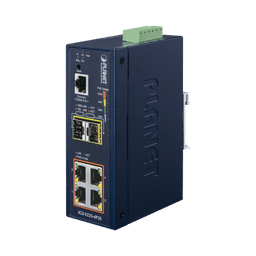 Switch Industrial Administrable Capa 2, 4 Puertos PoE 802.3af/at 10/100/1000T, 2 Puertos SFP 100/1000X