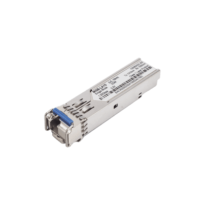 Transceptor WDM mini-Gbic SFP 1G LC TX:1310nm RX:1550 para fibra Mono Modo 10 Km, Requiere MGB-LB10