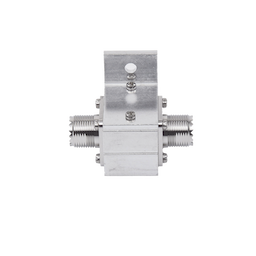 Protector RF Coaxial Contra Descargas Atmosféricas Para 1.5 a 700 MHz Con Ceja Lateral y Conectores UHF Hembra