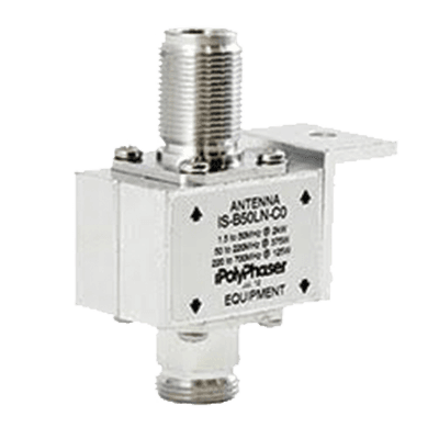 Protector Coaxial de 10MHZ a 1GHZ Con Bloqueador de DC y Conectores N Hembra, 50 Ω