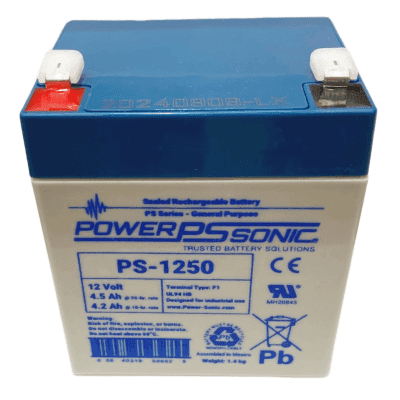 Batería 12V, 4.5AH, Para Respaldo, Tecnologías AGM/VRLA, 5 Años Vida Útil, Terminales F1, Reconocida UL 