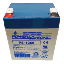 Batería 12V, 4.5AH, Para Respaldo, Tecnologías AGM/VRLA, 5 Años Vida Útil, Terminales F1, Reconocida UL 