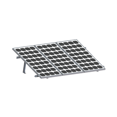 Montaje para Panel Solar, riel 2200mm para Módulos con espesor de 35mm o 40mm, Velocidad de Viento Max. 136km/h