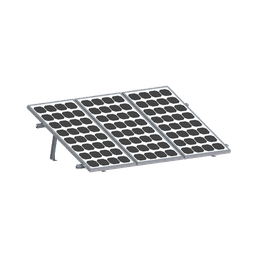 Montaje para Panel Solar, riel 2200mm para Módulos con espesor de 35mm o 40mm, Velocidad de Viento Max. 136km/h