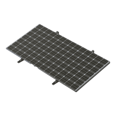  Montaje Para Piso de Concreto Para un Modulo Fotovoltaico  de 450 a 660W