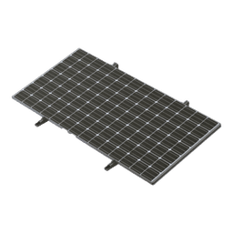  Montaje Para Piso de Concreto Para un Modulo Fotovoltaico  de 450 a 660W