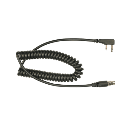 Cable en espiral para auricular HDS-EMB para radios Kenwood Serie G/ 3230/ 2102G/ 2202L/ 2212L/ 2170/ 2360/ 2302/ 2312/ 2000/ 2402/ NX-220/ 320/ NX-240/ 340/ TKD-240/ 340.