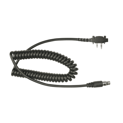 Cable resistente al fuego (UL-914), para auricular HDS-EMB con atenuación de ruido para radios Icom IC-2000/3003/3013/3021/3103/4003/4013/4021/4031/4103/4210/4230, IC-F14, IC-F1000/2000/S/T 