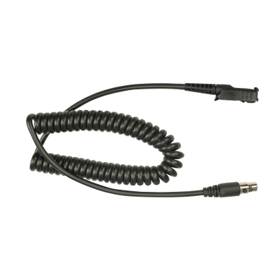 Cable resistente al fuego (UL-914), para auricular HDS-EMB con atenuación de ruido para radios Motorola MOTOTRBO™ SLIM DP2400, DP2600, XPR3300, XPR3500, DP3441.