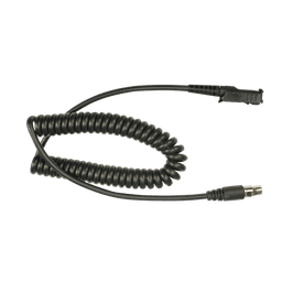 Cable resistente al fuego (UL-914), para auricular HDS-EMB con atenuación de ruido para radios Motorola MOTOTRBO™ SLIM DP2400, DP2600, XPR3300, XPR3500, DP3441.