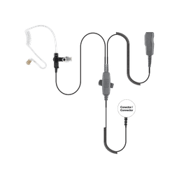 MICRÓFONO AUDÍFONO DE 2 CABLES CON DOBLE PTT P/ ICOM ICF-50/ 60/ 3161/ 4161/ 30G/ 30GS/ 30GT/ 40GT/ 40GS/ 40G.
