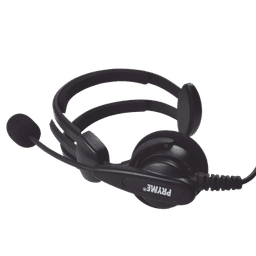 Diadema acolchonada solo un lado con boom flexible para kenwood 