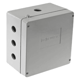 Caja de Unión de Aluminio con 3 salidas de 3/4" / 3 Orificios en la parte inferior.