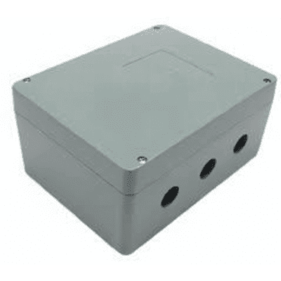 Caja de Unión de Aluminio con 3 salidas de 7/8" / 3 Orificios en la parte inferior.