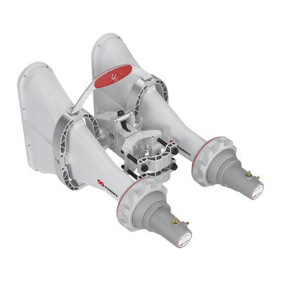 Antena Sectorial Asimétrica de 60° 5180 - 6000 MHz, 16 dBi con soporte mejorado, listas para TwisPort sin pérdida