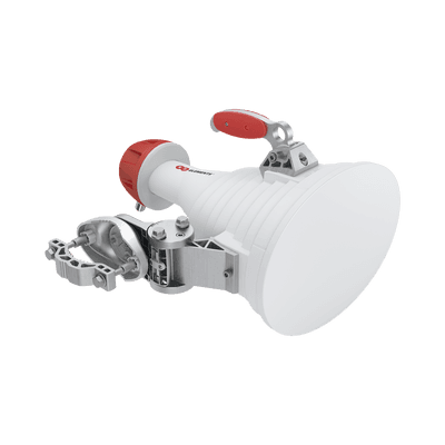 Antena Sectorial Asimétrica Carrier Class, apertura 20 grados tipo cuerno 20.5 dBi 5180-6000 MHz conectores tipo N hembra