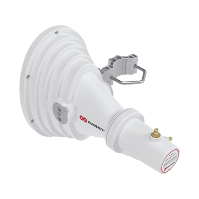 Antena Sectorial Asimétrica Starter Horn de 45º, 5150 - 5950 MHz, ganancia de 17 dBi, conexión directa con radios IS-5AC, PS-5AC y IS-M5, conexión RP-SMA 