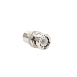 Conector BNC Macho de Rosca para Cable RG-58/U, RG-142/U, Níquel, Oro, Delrin. .