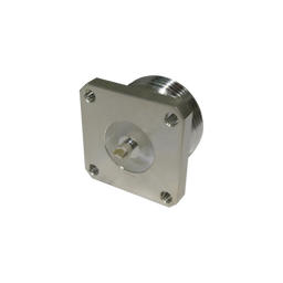 Conector DIN 7-16 Hembra, Tipo Flange de 4 Hoyos para Panel y Copa Soldable.