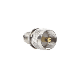 Adaptador en Línea de Conector TNC Hembra a UHF Macho (PL-259), Níquel/ Oro/ Teflón.