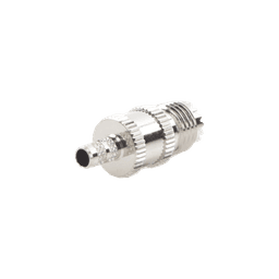 Conector Mini UHF Hembra de Anillo Plegable en Cables RG-58/U, RG-142/U, Níquel/ Plata/ Delrin.