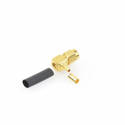 Conector SMA Macho Inverso en Ángulo Recto, Anillo Plegable/ RG-174/U, BELDEN 8216, Oro/ Oro/ Teflón.