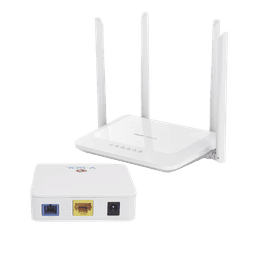 Kit 1 ONU Bridge V-Sol, Dual GPON/EPON con Router Home Mesh Ideal para distribuciones WISP de mayor cobertura Wi-Fi en Hogares y Oficinas