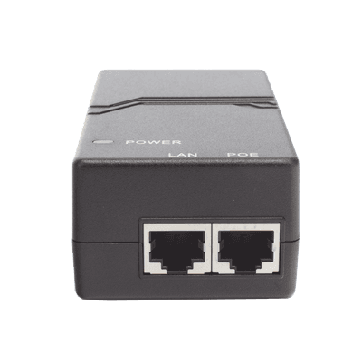 Inyector PoE estándar 802.3af Gigabit (50 V - 0.3 A - 15 W)