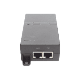 Inyector PoE estándar 802.3at Gigabit (53 V - 0.6 A - 30w)