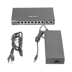 Router Balanceador con Función SD-WAN, 6 puertos LAN  y 2 puertos LAN/WAN POE+ af/at gigabit hasta 110w, 1 puertos LAN/WAN gigabit y 1 Puerto WAN gigabit, hasta 350 clientes con desempeño de 1.5 Gbps asimétricos