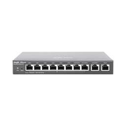 Router Balanceador con Función SD-WAN, 6 puertos LAN  y 2 puertos LAN/WAN POE+ af/at gigabit hasta 110w, 1 puertos LAN/WAN gigabit y 1 Puerto WAN gigabit, hasta 350 clientes con desempeño de 1.5 Gbps asimétricos