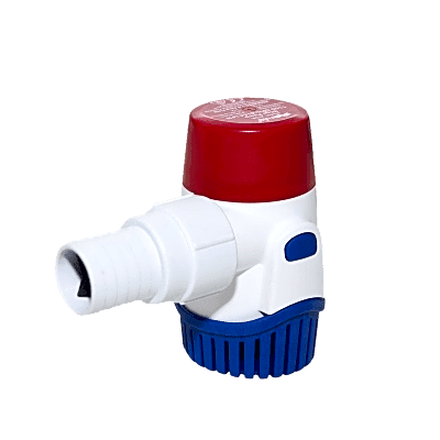 Bomba sumergible de achique de 1100 galones por hora a 12 Volts de corriente directa.