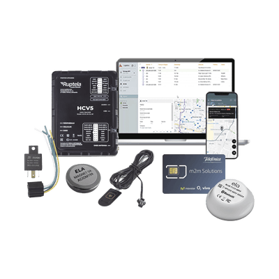 Kit de Localizador 4G LTE / 1 BLUEPUCKMAGKIT + 1 MICSIM25GPS y datos por 1 año + 1 EPCOMGPSMENSUAL + RELAY + Botón SOS 