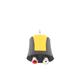 Conector Estéreo | 3.5 mm - 2 x conector Hembra RCA | Adaptador de Carcasa de Plástico