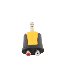 Conector Estéreo |  1/4in - 2 x RCA hembra | Adaptador de Carcasa de Plastico |