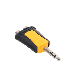 Conector Estéreo |  1/4in - 2 x RCA hembra | Adaptador de Carcasa de Plastico |