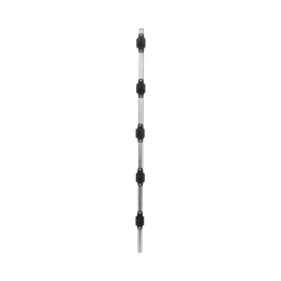 Poste de Paso para Cercas Eléctricas / Tubo Redondo 25 mm (1 in) / Longitud 1 m (39.4 in) / 5 Aisladores Integrados / Acero Galvanizado en Caliente