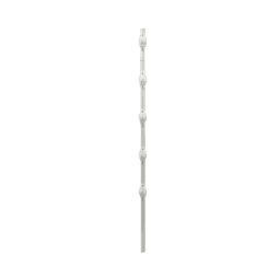 Poste de Paso para Cerca Eléctrica / Acero Galvanizado en Caliente / 5 Aisladores / Longitud 1.2 m (3.9 ft) / Diámetro 25 mm (1 in) / Peso 0.92 kg